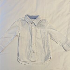 Classic White Kids Button-Up Shirt